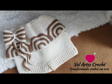 Fantasia Moana de Croche (tamanho 1 Ano)