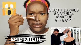 BLACK GIRL TRIES FOLLOWING SCOTT BARNES AND TATI MAKEUP TUTORIAL