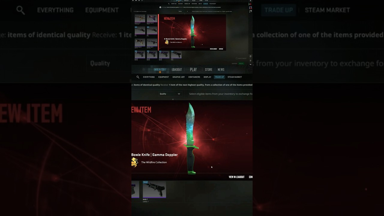 KNIFE TRADE UP Well -250 loss on this one 