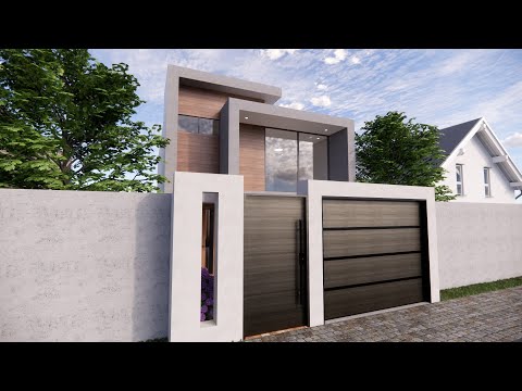 CASA MINIMALISTA MODERNA EN TERRENO DE 7X18m  | MODERN MINIMALIST HOUSE