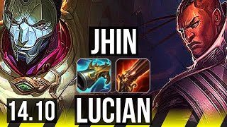 JHIN & Braum vs LUCIAN & Milio (ADC) | 10/2/13, 66% winrate | KR Grandmaster | 14.10