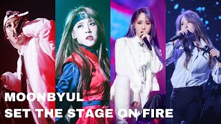 Mamamoo’s MOONBYUL set the STAGE ON FIRE 🔥 compilation