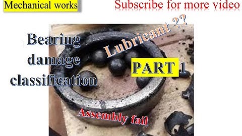 Bearing damage classification - Part 1