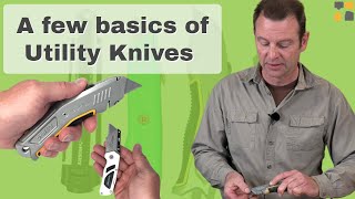 A mini lesson about the Utility Knife, its parts and pieces - Trades Training Video Series