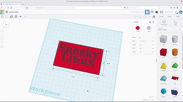 3-D Printing In Linux...Make Your Own In Tinkercad..Let