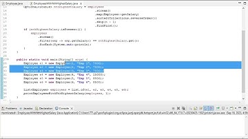 Print details of Employee with Nth Highest Salary using Java Stream API (duplicate salary)