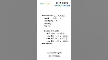 #verilog crash course #vlsi #vlsiprojectcenters #uvm #systemverilog #semiconductor #interview #cmos