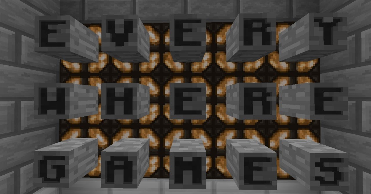 Minecraft Challenge Map - Every Where Games - YouTube