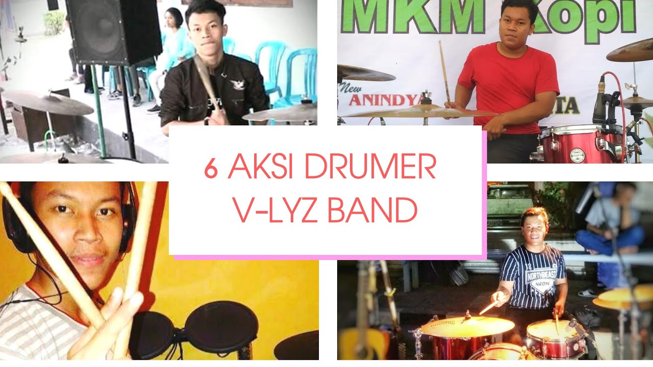 6 Aksi Drumer V-Lyz Band