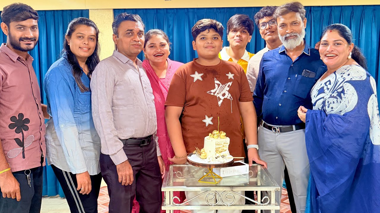 ભાણાભાઈ નું નાનકડુ બર્થડે ફેમિલી સેલિબ્રેશન 🤗 #krishnapatel  