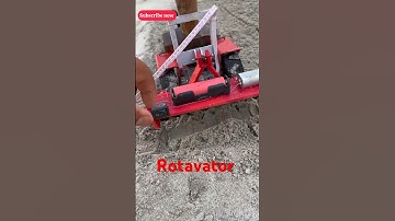 How to make mini Rotavator for mini tractor | make Rotavator for Rs- 150 | Handmade Rotavator