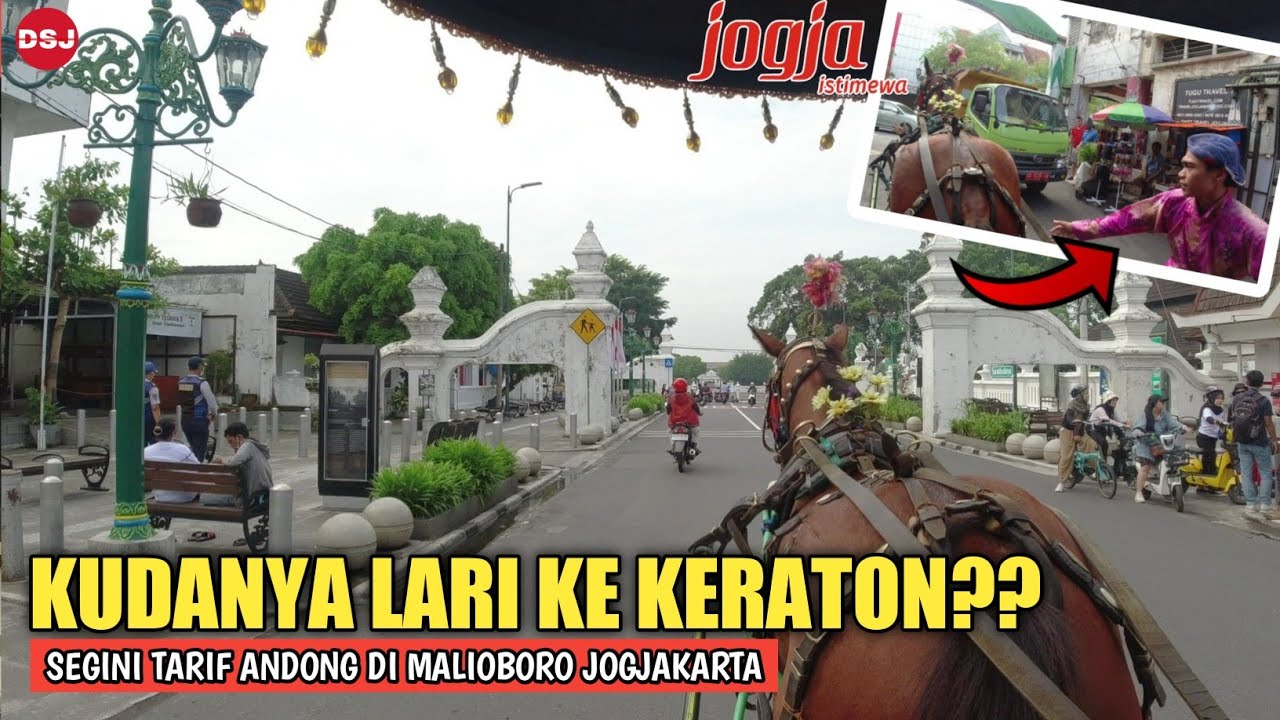 Pertama Naik Andong Dari Jalan Malioboro Yogyakarta Menuju Keraton Yogyakarta