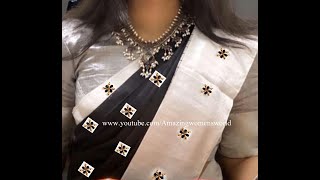 Divya Darshini Celebrity Inspired Style Designer Sari making Normal Stitching Needle-Aari/MaggamWork