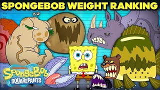 SpongeBob Characters Ranked By SIZE! ⚖ | SpongeBob