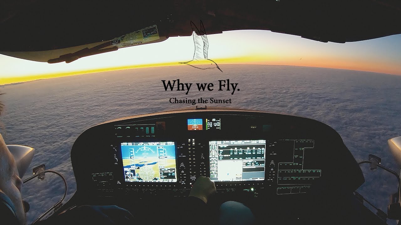 Diamond DA42-VI: Chasing a stunning sunset & ILS in Zurich