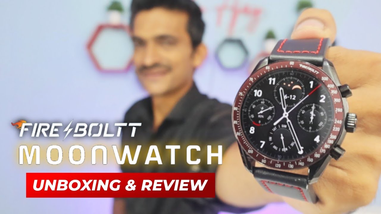 Fire Boltt Moonwatch Unboxing & Review🔥Amoled+Premium⚡ fire boltt moonwatch | fire boltt moon watch