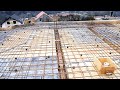 Армирование монолитного перекрытия  Заливка бетона