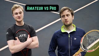 Tennis | Former ATP Pro using Wooden Racket vs Amateur using Modern Racket
