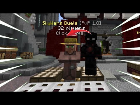 Playing Skywars In Minecraft Server - YouTube
