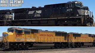 Five Fast Trains from Hodge to Daggett — UP, NS, and BNSF