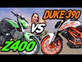 Z400 VS DUKE 390 | BATALLA A MUERTE #FULLGASS