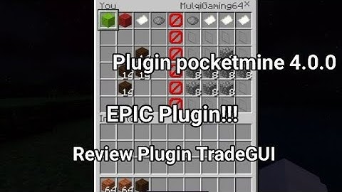 [REVIEW] Plugin Pocketmine 4.0.0 TradeGUI