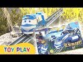 Toy Play Kay Runs On The Road Robot TrainsS2 Station Set Train Play Toy Unboxing 