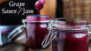 CHUNKY GRAPE SAUCE/JAM | 100% FRUIT | No Pectin/Preservative |How to make Grape Jam | COOK WITH Me