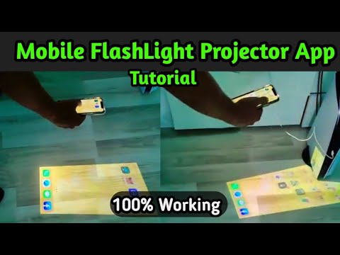 Mobile FlashLight Projector App Tutorial For Mobiles??| FlashLight Video Projector | The Mj
