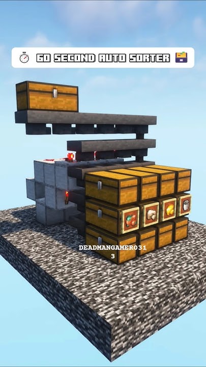 BEST AND EASY STORAGE SYSTEM FOR MINECRAFT #minecraft #storage # ...