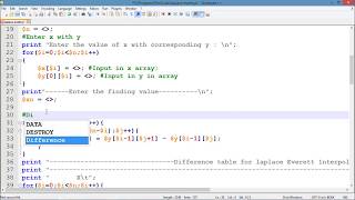 Laplace Everett Interpolation Formula Implementation Using Perl