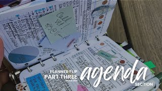 Agenda Section | Planner Flip Section By Section PART 3 | Spring-Summer 2023 | PWB