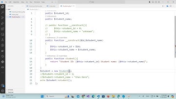 Web Application Basic | PHP OOP Create constructor and deconstruct