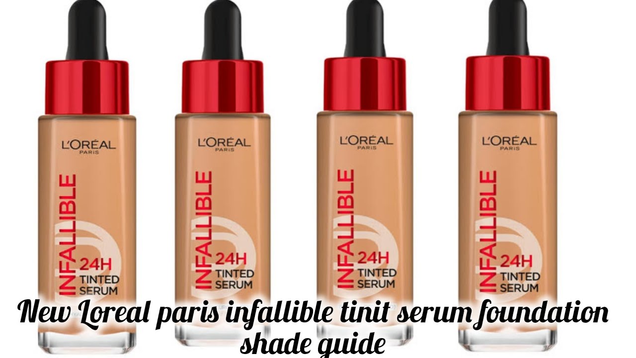 How to choose perfect shade loreal paris infallible tint serum foundation shade guide!!