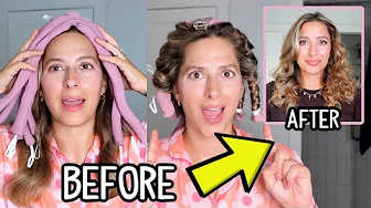 TESTING OCTOCURLS ON FINE HAIR  - IS IT WORTH IT? Heatless Curls for Short, Medium, & Long Hair!