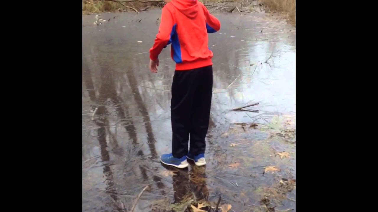 KID FALLS THROUGH ICE! HILARIOUS! YouTube