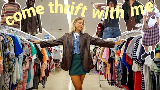 come thrift with me for FALL!! thrifting my pinterest + try on thrift haul