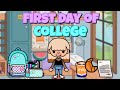 First Day of College Routine!!📓 | Toca life world