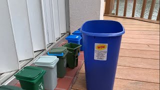 Trash And Recycling Pickup With Mini Bins