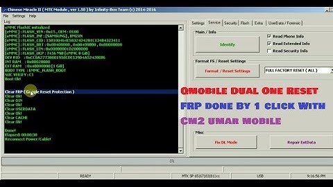 Qmobile Dual One Reset FRP Done By 1 click With CM2
