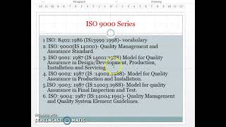 Details Chapter 04 Vedio 04 ISO 9000 series Update