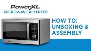 PowerXL Smart Microwave Air Fryer Plus Countertop Microwave Air