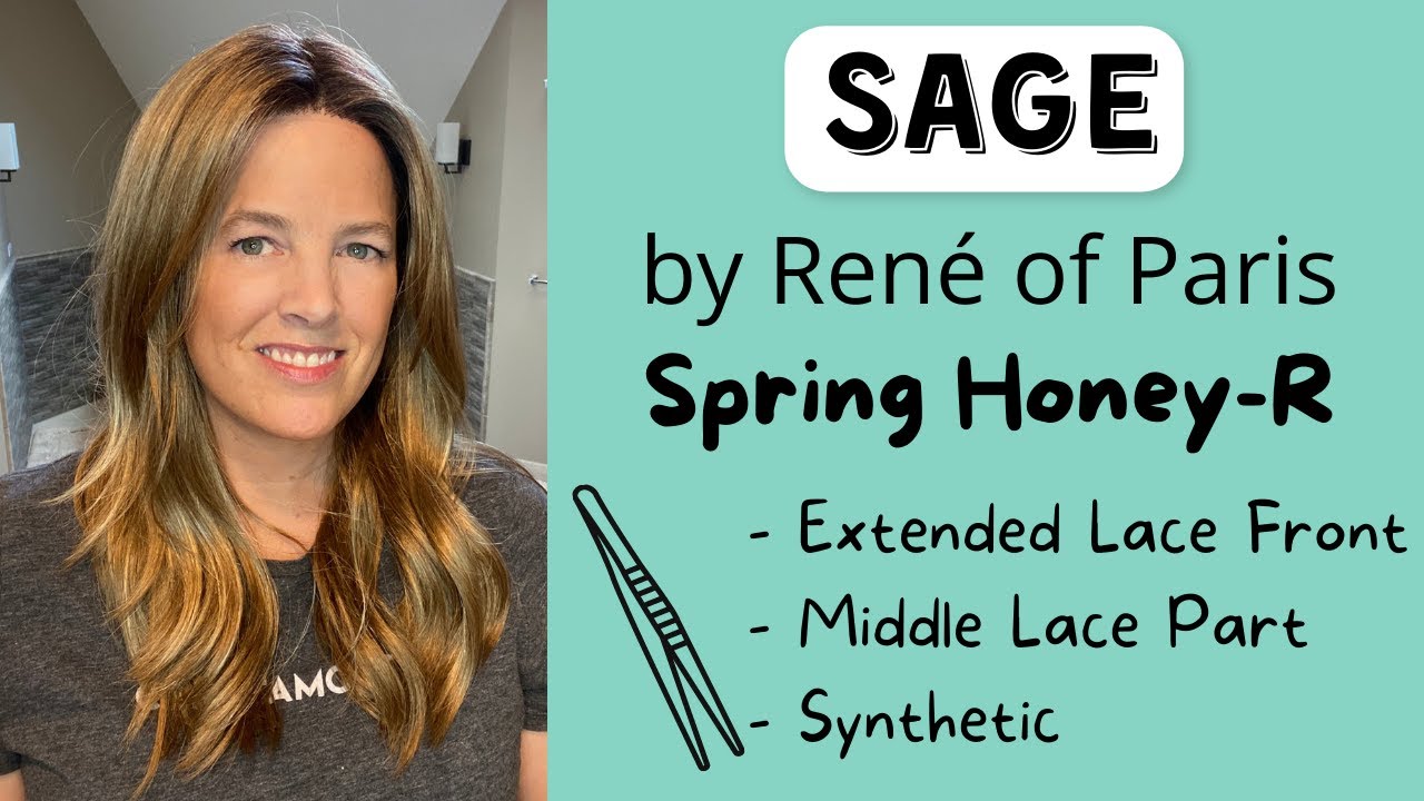 SAGE by Rene of Paris in Spring Honey-R, Wig Review, Styling Options, & How to Pluck the Hairline