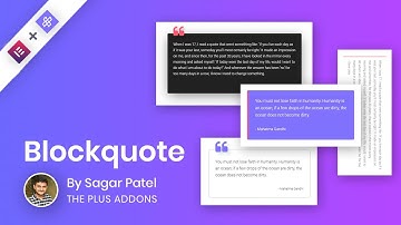 Amazing Blockquotes creation widget in Elementor - The Plus Addons for Elementor