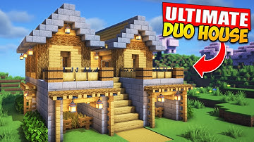 ⛏️ Minecraft : ULTIMATE Duo House 🏡 [ Build Tutorial for Survival ]