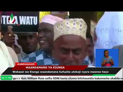 Wakaazi Wa Kiunga Waandamana Kufuatia Utekaji Nyara Maeneo Hayo