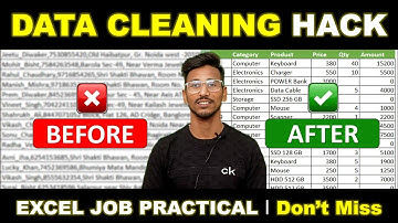 Excel Data Cleaning Hacks | Data Cleaning Tricks in MS Excel | Microsoft Excel