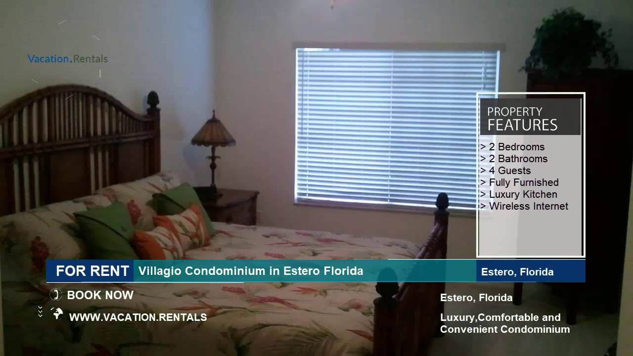 Florida Vacation Rentals Villagio Condominium Estero YouTube