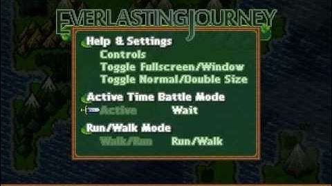 Everlasting Journey - New Help & Options screen, fast battles (DynRPG)