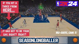 S2, Playoffs, SemiFinals, Game 3 - NBA 2K24: The 76ers Return Home...Can They Even the Series?